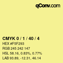 Color code: CMYK 0 / 1 / 40 / 4 | qconv.com