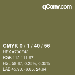 Color code: CMYK 0 / 1 / 40 / 56 | qconv.com
