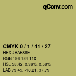 颜色代码: CMYK 0 / 1 / 41 / 27 | qconv.com