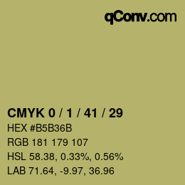 Color code: CMYK 0 / 1 / 41 / 29 | qconv.com
