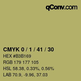 Color code: CMYK 0 / 1 / 41 / 30 | qconv.com