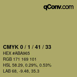 Color code: CMYK 0 / 1 / 41 / 33 | qconv.com