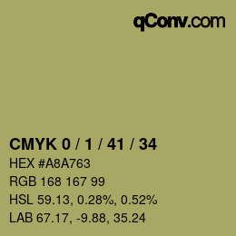 Color code: CMYK 0 / 1 / 41 / 34 | qconv.com