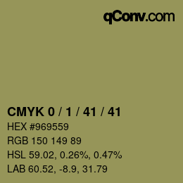 カラーコード: CMYK 0 / 1 / 41 / 41 | qconv.com