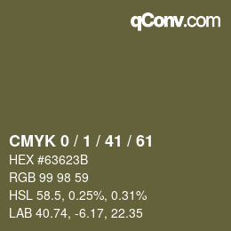 Color code: CMYK 0 / 1 / 41 / 61 | qconv.com