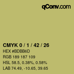 Color code: CMYK 0 / 1 / 42 / 26 | qconv.com