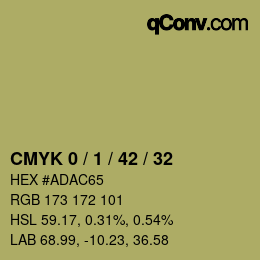 颜色代码: CMYK 0 / 1 / 42 / 32 | qconv.com