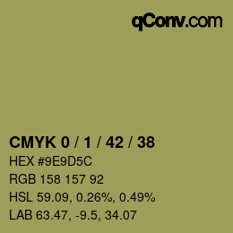 Color code: CMYK 0 / 1 / 42 / 38 | qconv.com