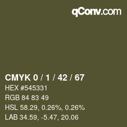 Color code: CMYK 0 / 1 / 42 / 67 | qconv.com