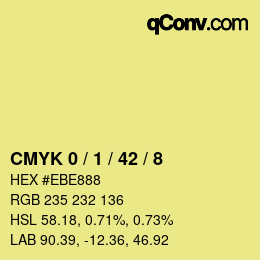 Color code: CMYK 0 / 1 / 42 / 8 | qconv.com