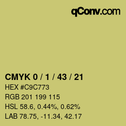 Color code: CMYK 0 / 1 / 43 / 21 | qconv.com