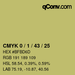 Color code: CMYK 0 / 1 / 43 / 25 | qconv.com