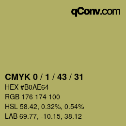 Color code: CMYK 0 / 1 / 43 / 31 | qconv.com