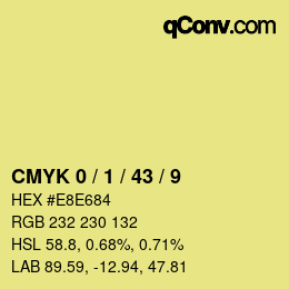 Color code: CMYK 0 / 1 / 43 / 9 | qconv.com