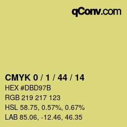 Color code: CMYK 0 / 1 / 44 / 14 | qconv.com