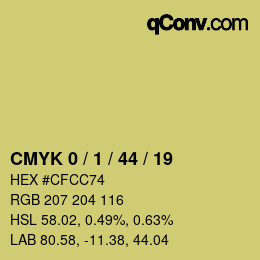 Color code: CMYK 0 / 1 / 44 / 19 | qconv.com