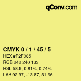 Color code: CMYK 0 / 1 / 45 / 5 | qconv.com