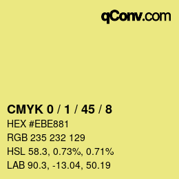 Color code: CMYK 0 / 1 / 45 / 8 | qconv.com
