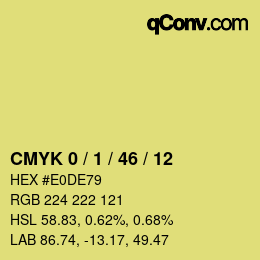 Color code: CMYK 0 / 1 / 46 / 12 | qconv.com