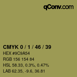 Color code: CMYK 0 / 1 / 46 / 39 | qconv.com