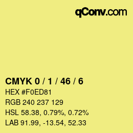 Color code: CMYK 0 / 1 / 46 / 6 | qconv.com