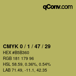 Color code: CMYK 0 / 1 / 47 / 29 | qconv.com