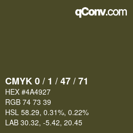 Color code: CMYK 0 / 1 / 47 / 71 | qconv.com