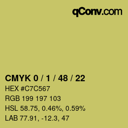 Color code: CMYK 0 / 1 / 48 / 22 | qconv.com