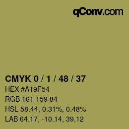 颜色代码: CMYK 0 / 1 / 48 / 37 | qconv.com