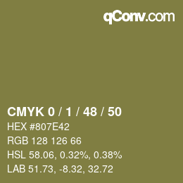Color code: CMYK 0 / 1 / 48 / 50 | qconv.com