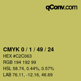Color code: CMYK 0 / 1 / 49 / 24 | qconv.com