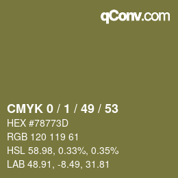 Color code: CMYK 0 / 1 / 49 / 53 | qconv.com