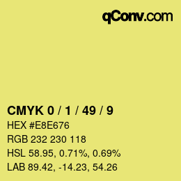 Color code: CMYK 0 / 1 / 49 / 9 | qconv.com