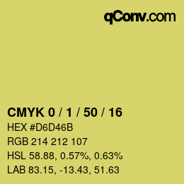 Color code: CMYK 0 / 1 / 50 / 16 | qconv.com