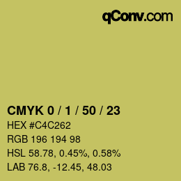 Color code: CMYK 0 / 1 / 50 / 23 | qconv.com