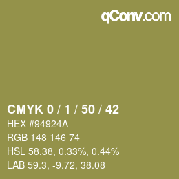 Color code: CMYK 0 / 1 / 50 / 42 | qconv.com