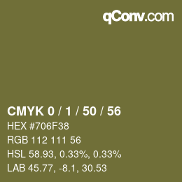 Color code: CMYK 0 / 1 / 50 / 56 | qconv.com