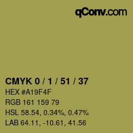 颜色代码: CMYK 0 / 1 / 51 / 37 | qconv.com