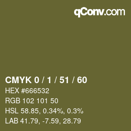 Color code: CMYK 0 / 1 / 51 / 60 | qconv.com