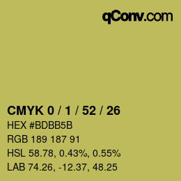Color code: CMYK 0 / 1 / 52 / 26 | qconv.com