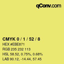 Color code: CMYK 0 / 1 / 52 / 8 | qconv.com