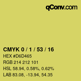 Color code: CMYK 0 / 1 / 53 / 16 | qconv.com