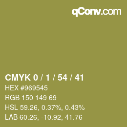 カラーコード: CMYK 0 / 1 / 54 / 41 | qconv.com