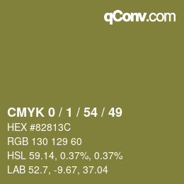 カラーコード: CMYK 0 / 1 / 54 / 49 | qconv.com