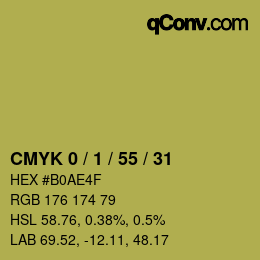 Color code: CMYK 0 / 1 / 55 / 31 | qconv.com