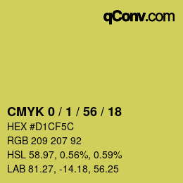 Color code: CMYK 0 / 1 / 56 / 18 | qconv.com
