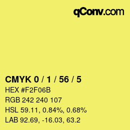 Color code: CMYK 0 / 1 / 56 / 5 | qconv.com