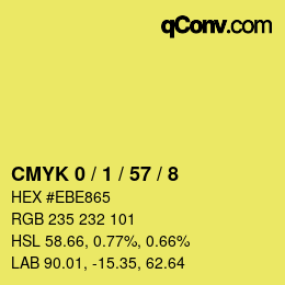 Color code: CMYK 0 / 1 / 57 / 8 | qconv.com