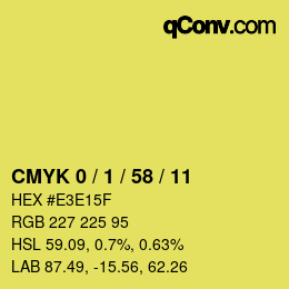 Color code: CMYK 0 / 1 / 58 / 11 | qconv.com