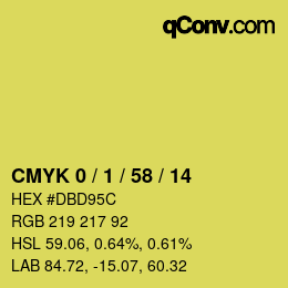 Color code: CMYK 0 / 1 / 58 / 14 | qconv.com